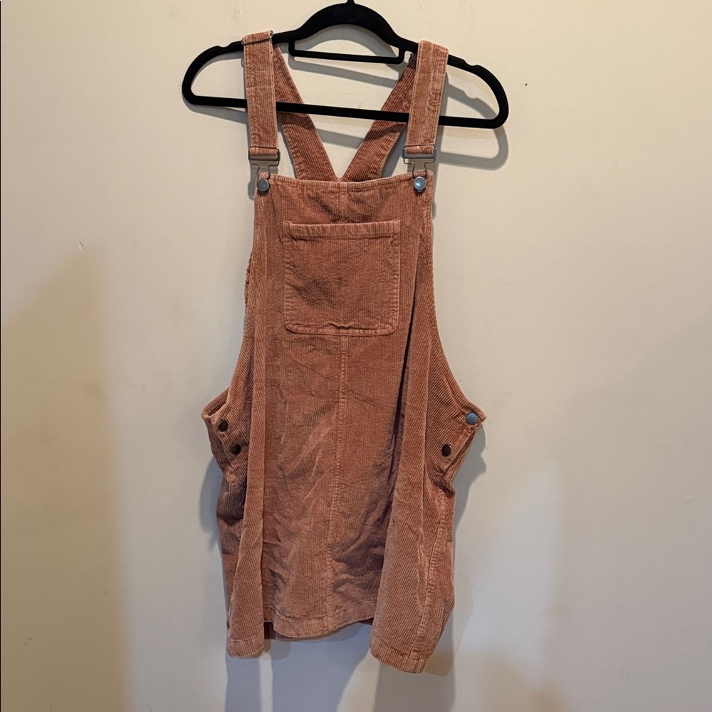 True Craft Corduroy Overalls in Warm Brown